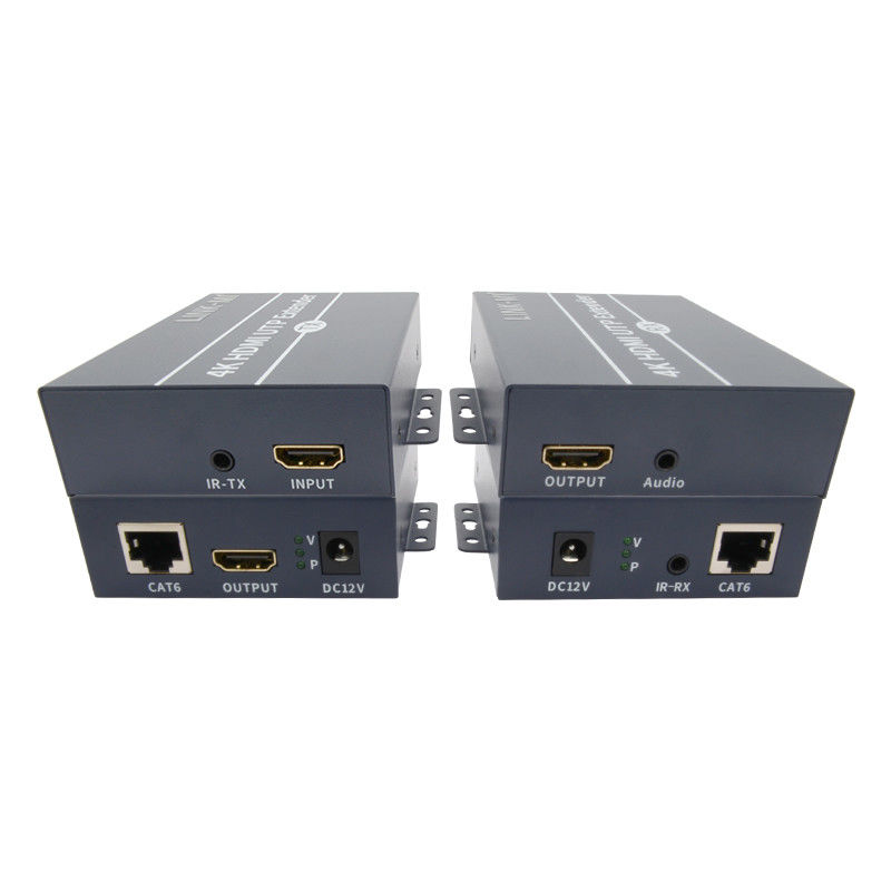 120m 4K HDMI Extender Over Cat6 Cat6e Kabel Dengan HDMI Loop Out IR Control