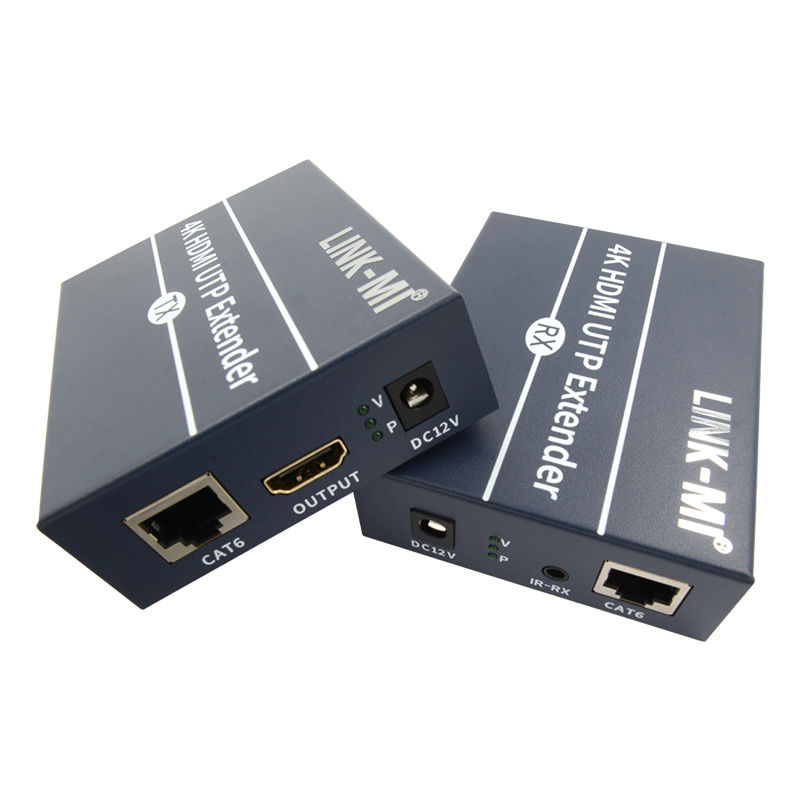 120m 4K HDMI Extender Over Cat6 Cat6e Kabel Dengan HDMI Loop Out IR Control