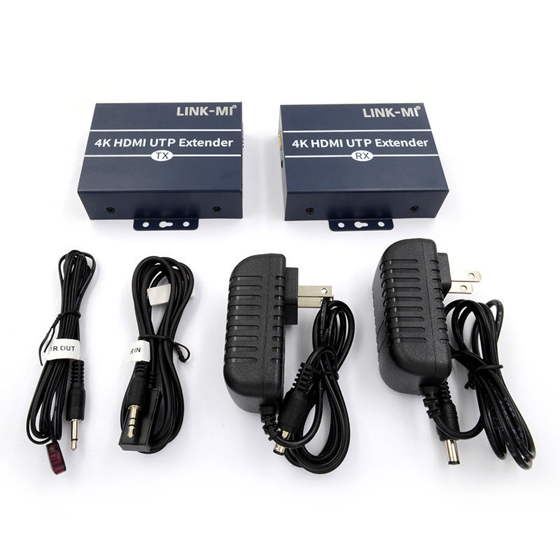 120m 4K HDMI Extender Over Cat6 Cat6e Kabel Dengan HDMI Loop Out IR Control