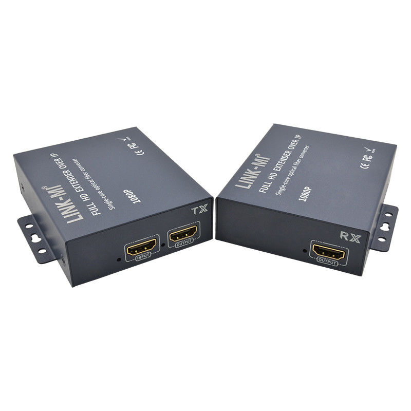 20KM HDMI Extender Over Fiber Dengan Loop Out Untuk Modul Serat SC/FC 1080P