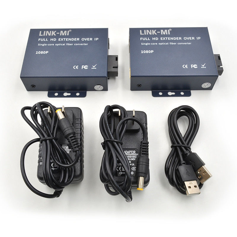 20KM HDMI Extender Over Fiber Dengan Loop Out Untuk Modul Serat SC/FC 1080P