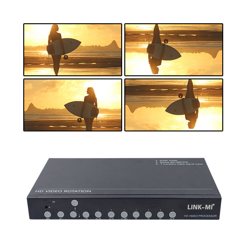 12V HDMI Video Wall Controller Video Rotator 90 180 270 derajat HD Video Upscaling Rotary Switch