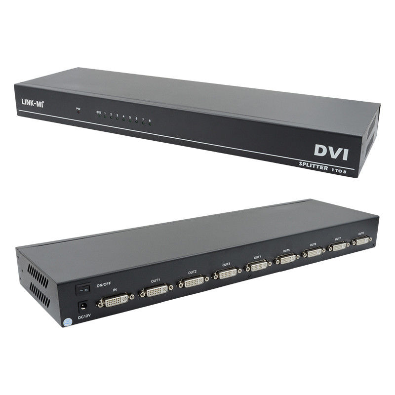 DVI D 29pin Video HDMI Switch Wanita HDMI Splitter 1 In 8 Out 4k