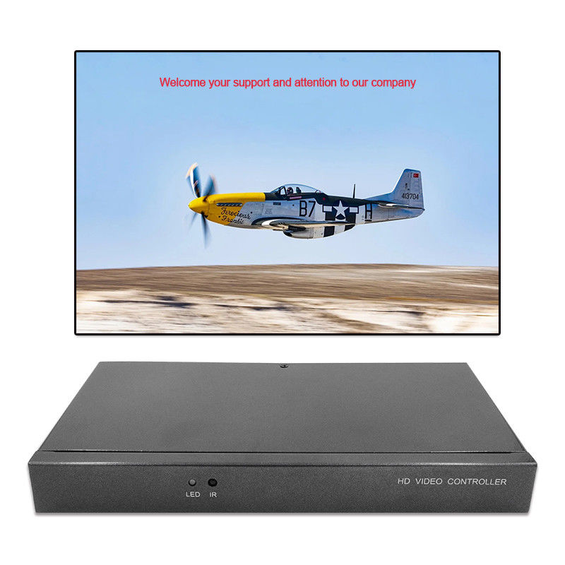 Karakter Superimposer HDMI Video Wall Controller Caption Adder 4 In 1 Out HD Video Processor