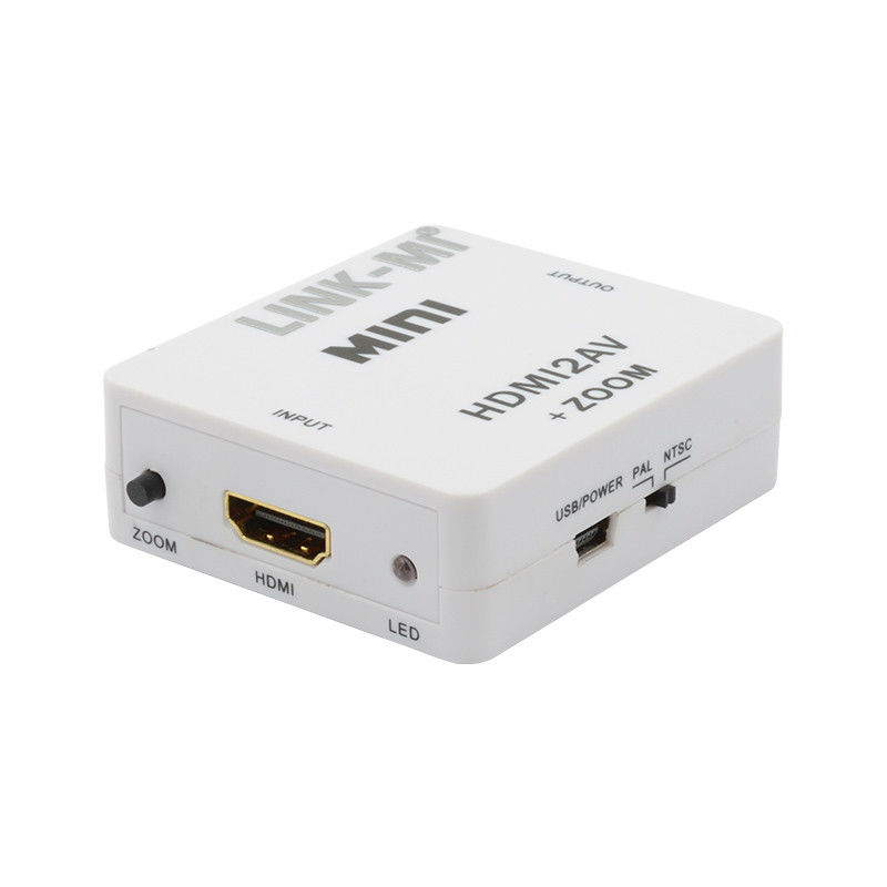 MINI HDMI Ke CVBS MINI HDMI Ke AV Konverter Sinyal Kompatibel HDMI 1.3
