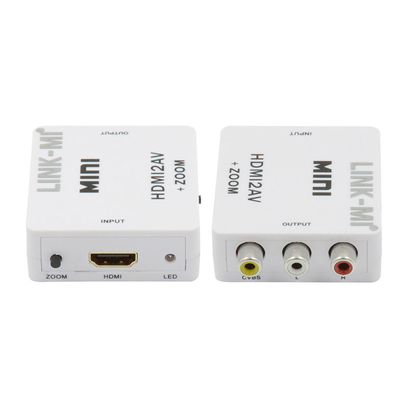 MINI HDMI Ke CVBS MINI HDMI Ke AV Konverter Sinyal Kompatibel HDMI 1.3