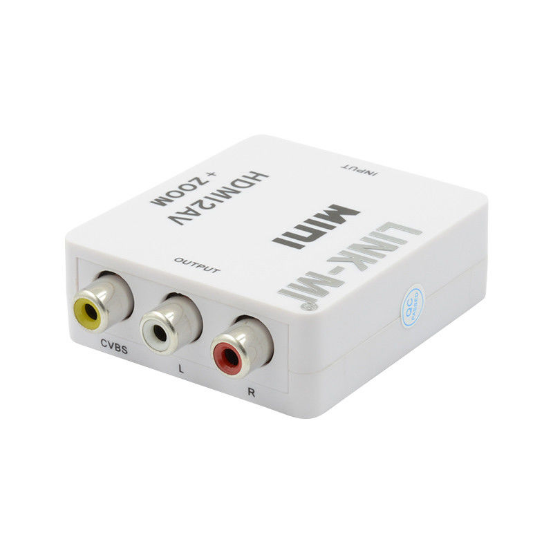 MINI HDMI Ke CVBS MINI HDMI Ke AV Konverter Sinyal Kompatibel HDMI 1.3