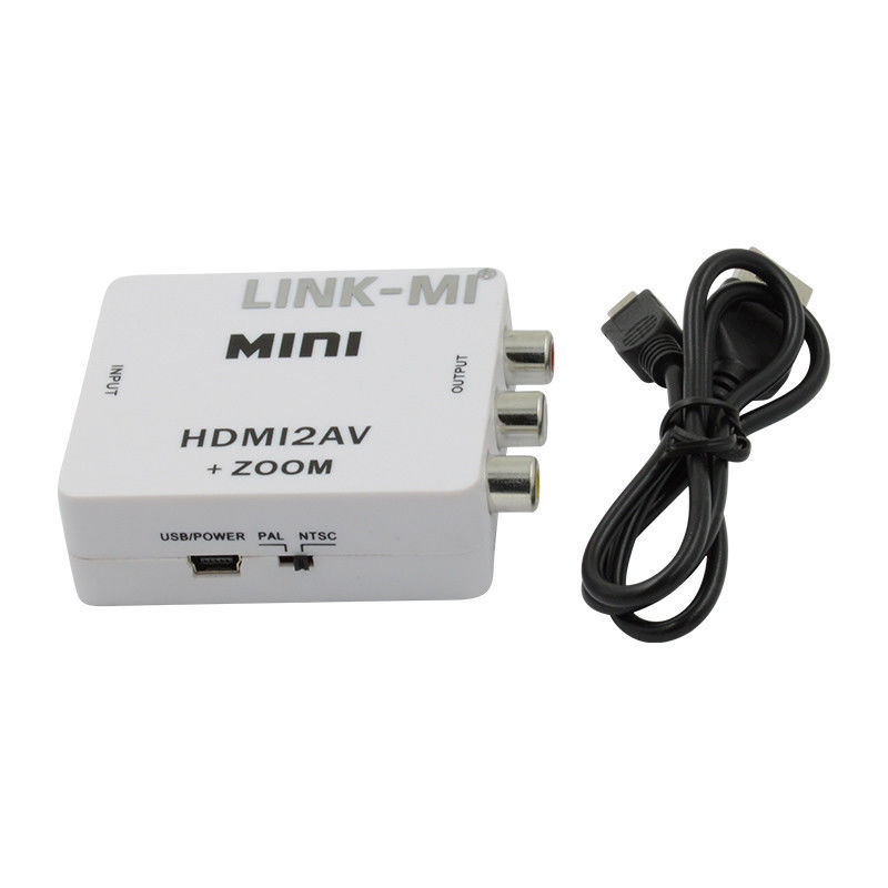 MINI HDMI Ke CVBS MINI HDMI Ke AV Konverter Sinyal Kompatibel HDMI 1.3