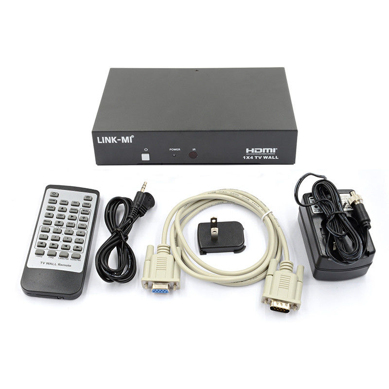 LM-TV04L HDMI 1x4 TV WALL Dukungan Sumber Input CVBS/VGA/HDMI/USB