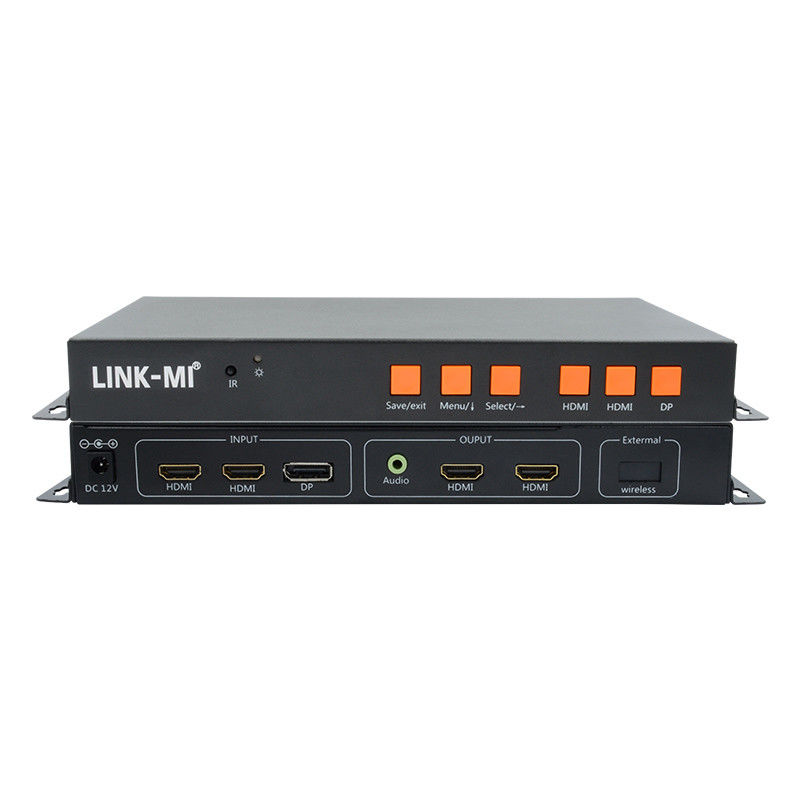 Dukungan Mobile/HDMI/DP Input 4K Video Wall Controller untuk 2 display