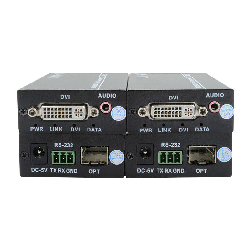 1550/1310nm Fiber Full HD Optical Transmitter dan Receiver dengan Input Audio 3,5 mm