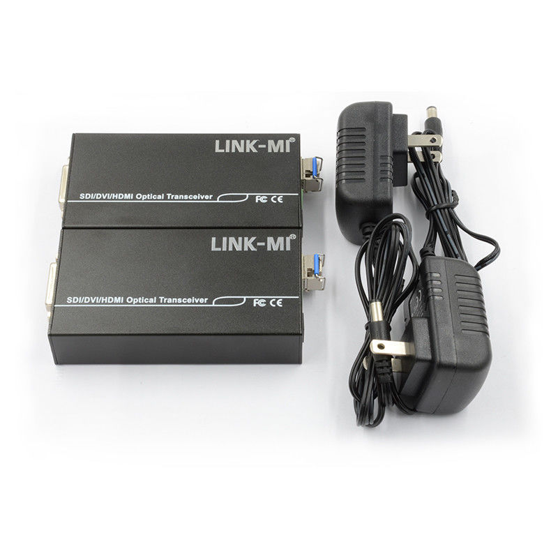 1550/1310nm Fiber Full HD Optical Transmitter dan Receiver dengan Input Audio 3,5 mm