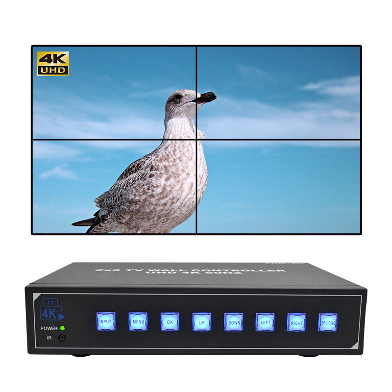 1X4 1X3 1X2 2X1 3X1 4X1 UHD TV Wall Processor untuk Max. 3840x2160 60Hz Resolusi Masuk