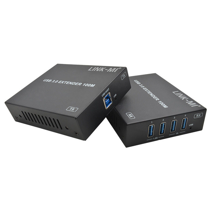 AC 100-240V 50/60Hz Input USB 3.0 Extender 100m Kecepatan dan Koneksi Stabil