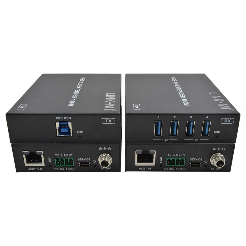 AC 100-240V 50/60Hz Input USB 3.0 Extender 100m Kecepatan dan Koneksi Stabil