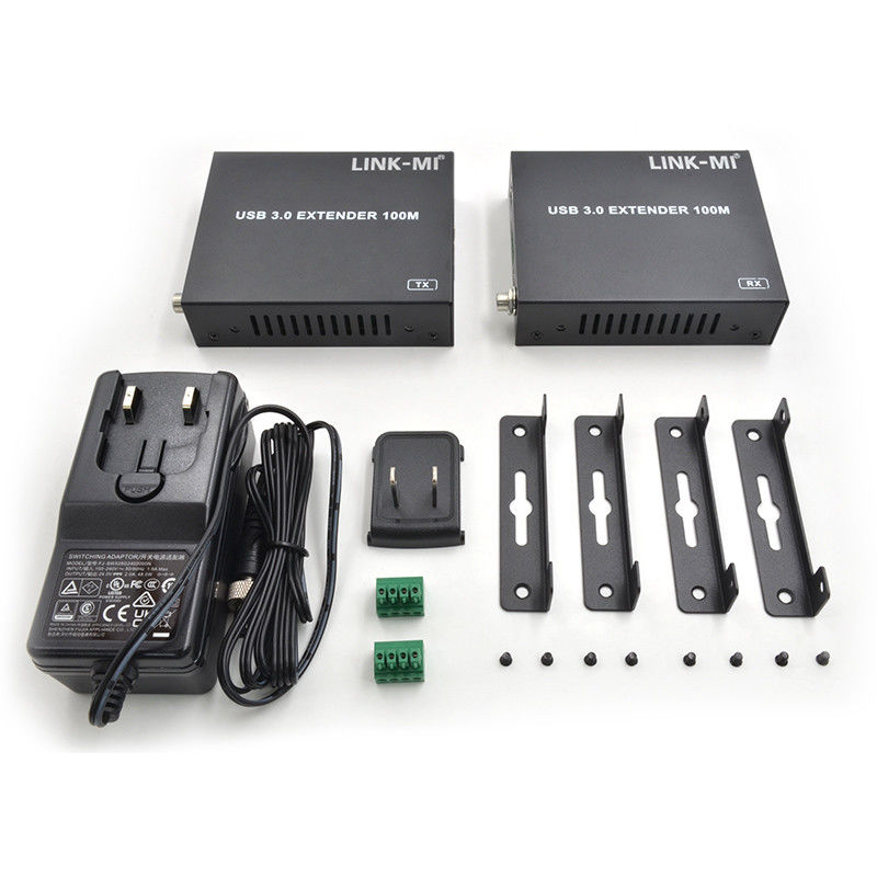 AC 100-240V 50/60Hz Input USB 3.0 Extender 100m Kecepatan dan Koneksi Stabil