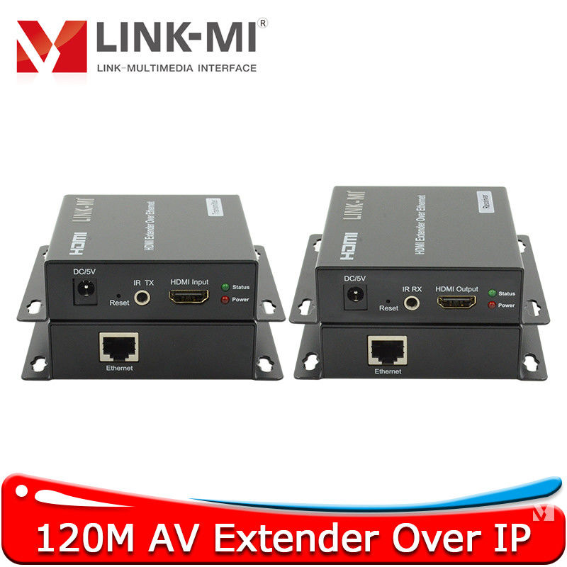 120M AV Over IP H.264 Encoder untuk Transmisi Audio dan Video yang Dapat Diandalkan Melalui TCP/IP dengan Input 1x HDBT